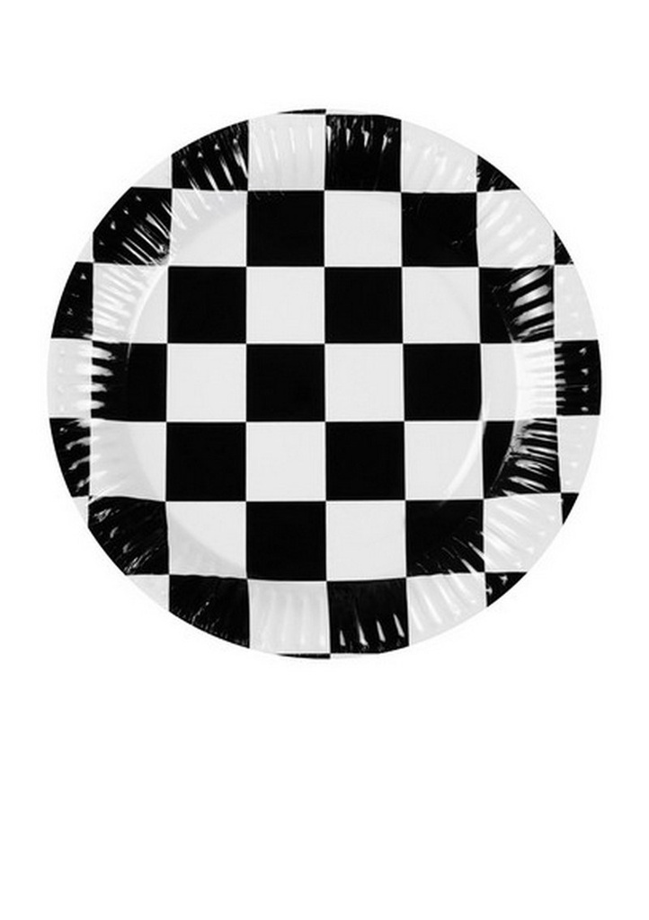 Racing Party Paper Plates 23cm - 10pcs