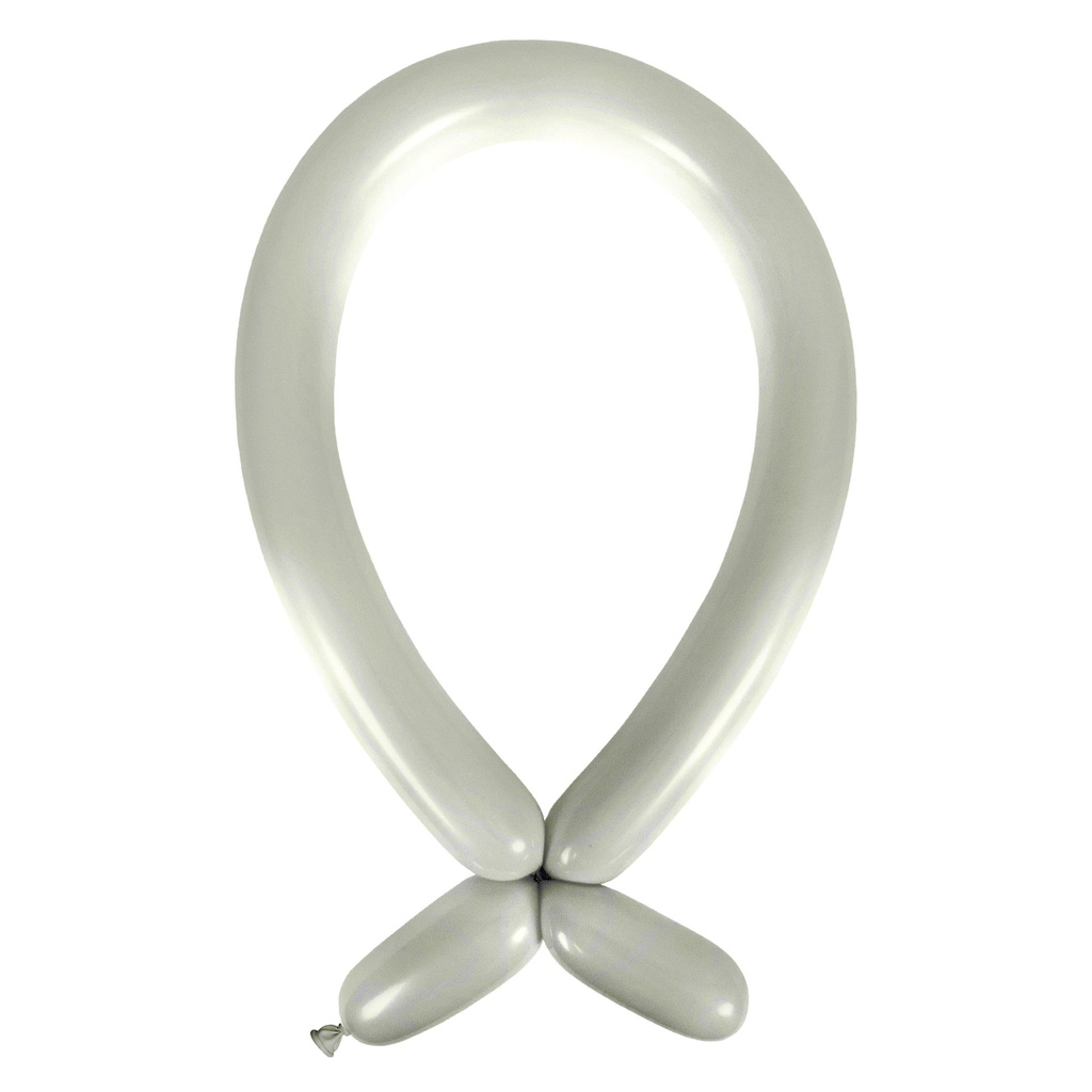 Anagram Modelling Balloon - Satin Luxe™ Platinum Silver Sateen 260 - 100pcs