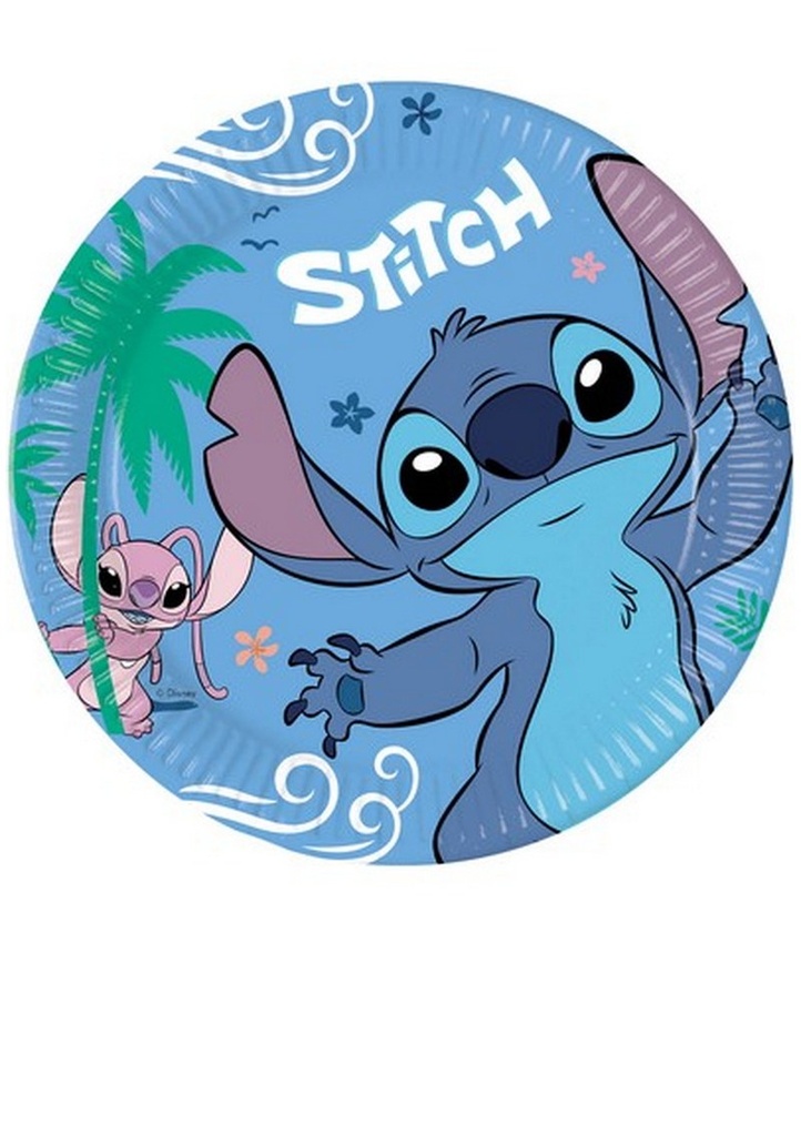 Stitch Party Plates 23cm - 8pk