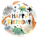 Foil Balloon Dino Roars - 45cm