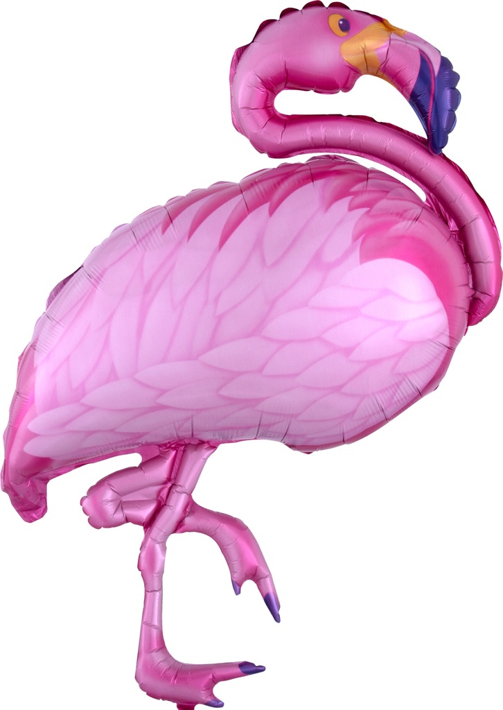 SuperShape Flamingo Beach Foil Balloon - 69cm x 89cm