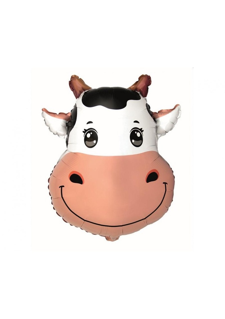 [B901874] Cow Head Foil Balloon - 24 Inch