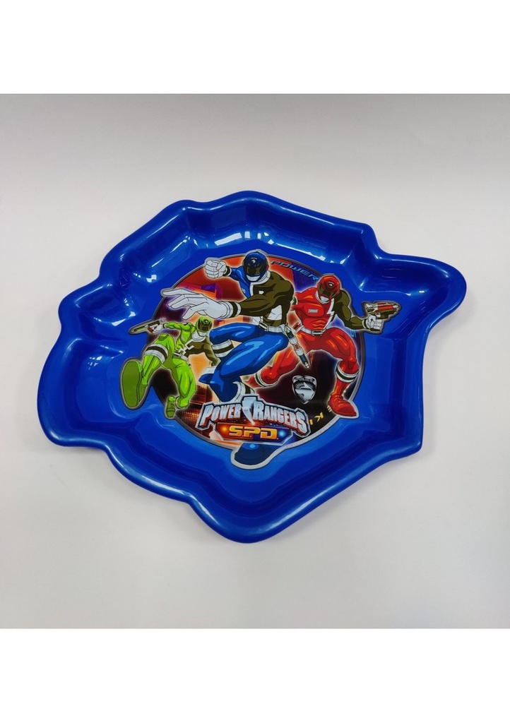 Power Rangers Plastic plate 23cm x 18cm