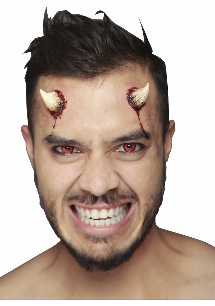 [159872] Evilness Latex Devil Horns (Ghoulish)