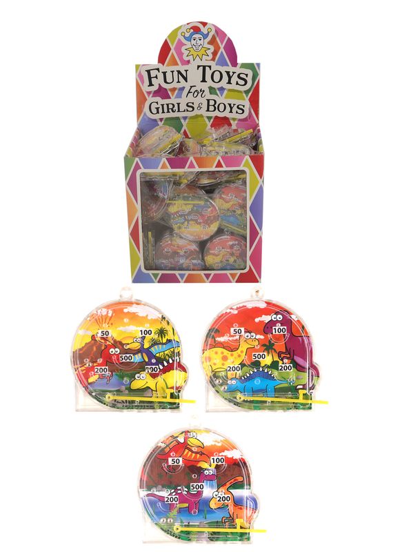 [T65045] Dinosaur Pinball Game Party Favour (Assorted Designs) - 1pc