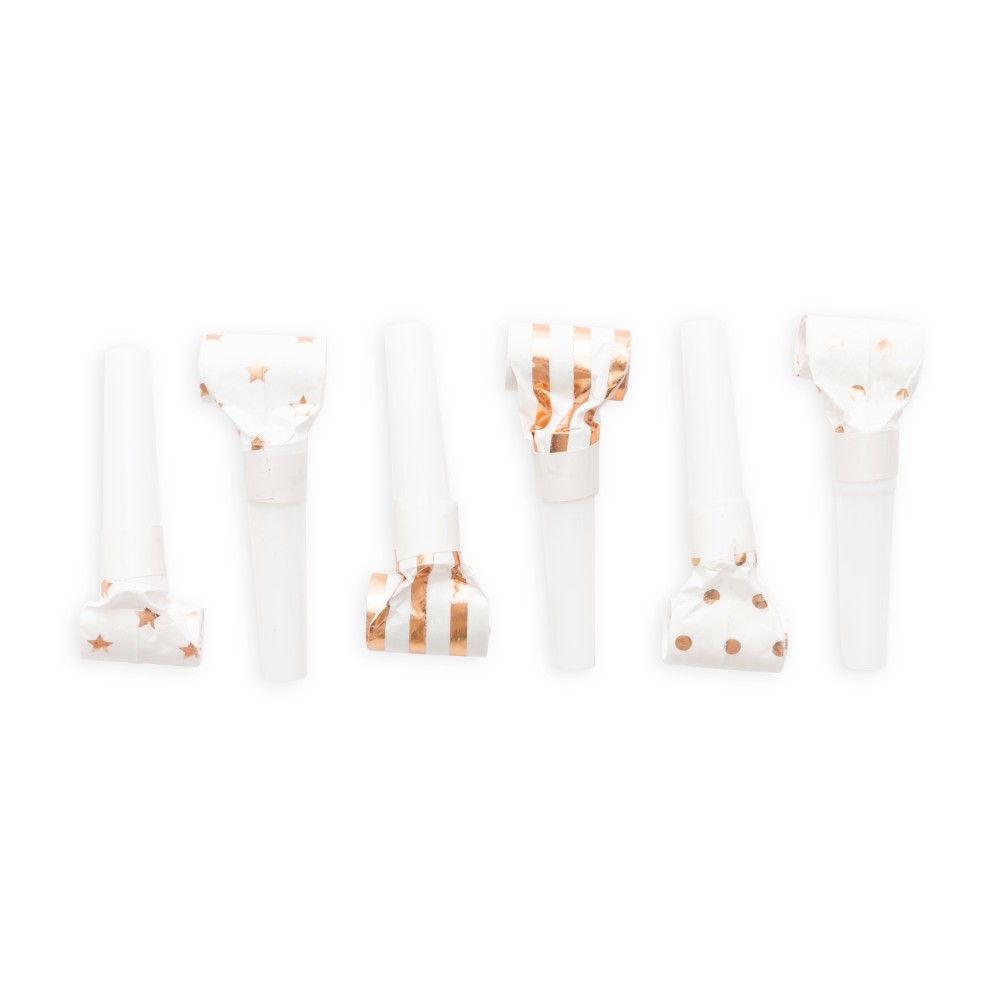[6383] Blow Outs Rose Gold - 6pcs