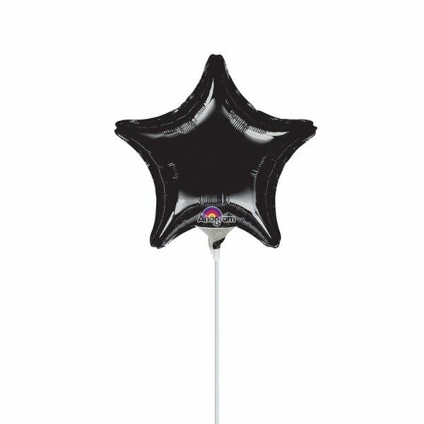 Black Star Foil Balloon 9" (23cm)
