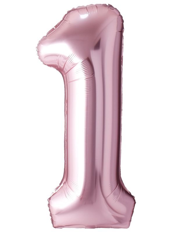 34 Inch Foil Balloon Number 1 - Rose Gold