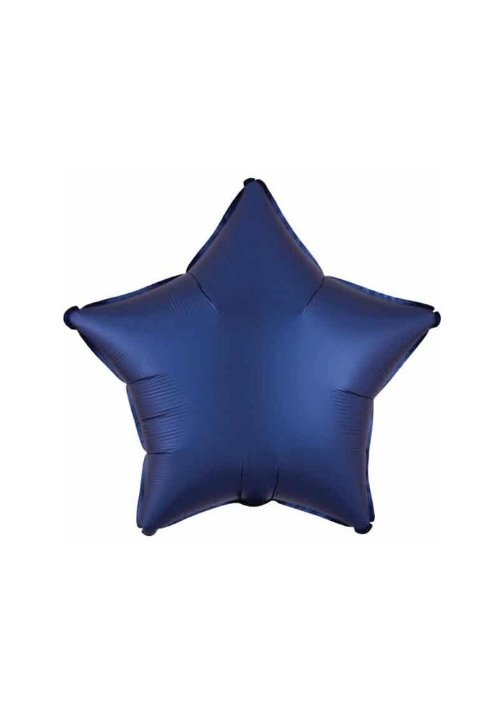 Standard Satin Luxe Navy Star Foil Balloon - 18"/46cm
