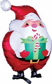[4010801] Cheerful Santa Junior Shape Foil Balloon - 14'' x 20''