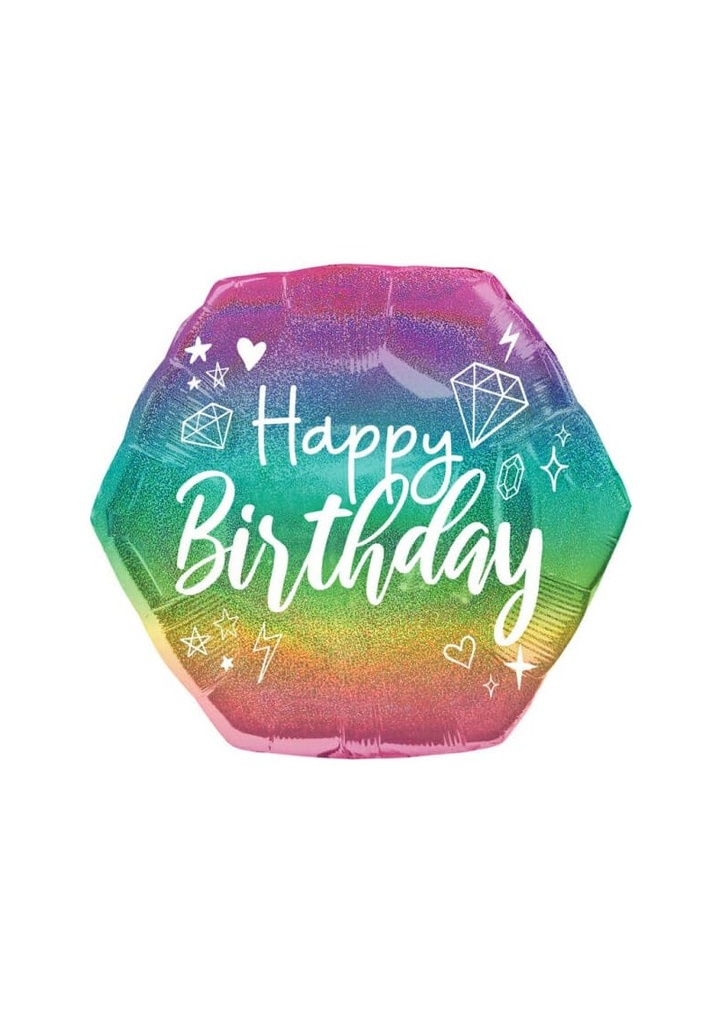 SuperShape Sparkle Foil Balloon - 58cm x 55cm