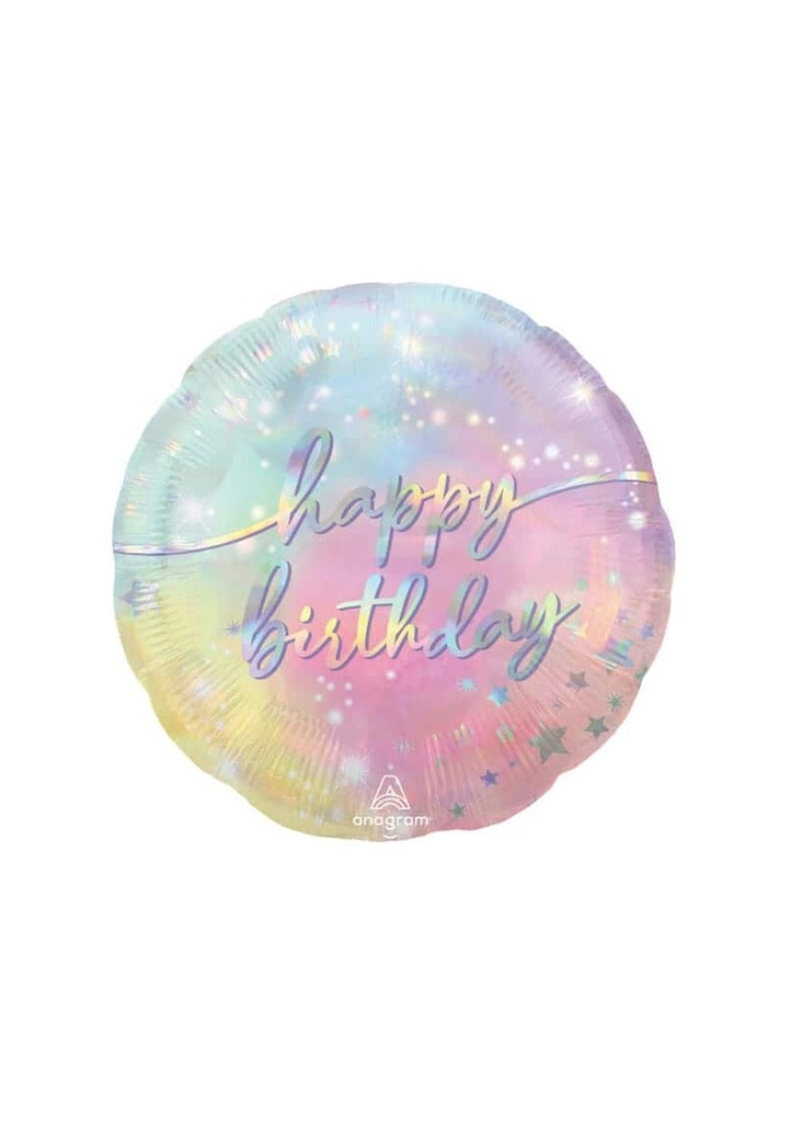 Luminous Happy Birthday Foil Balloon - 17"/43cm