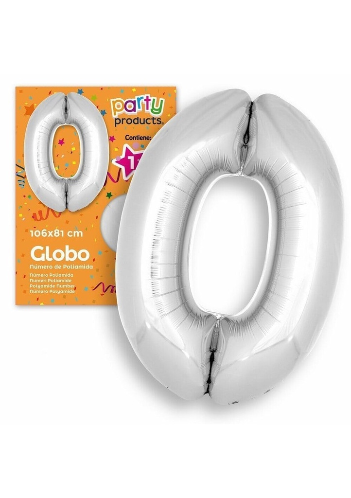 [68483] Polyamide Nº0 Silver Balloon 106 X 81 cm