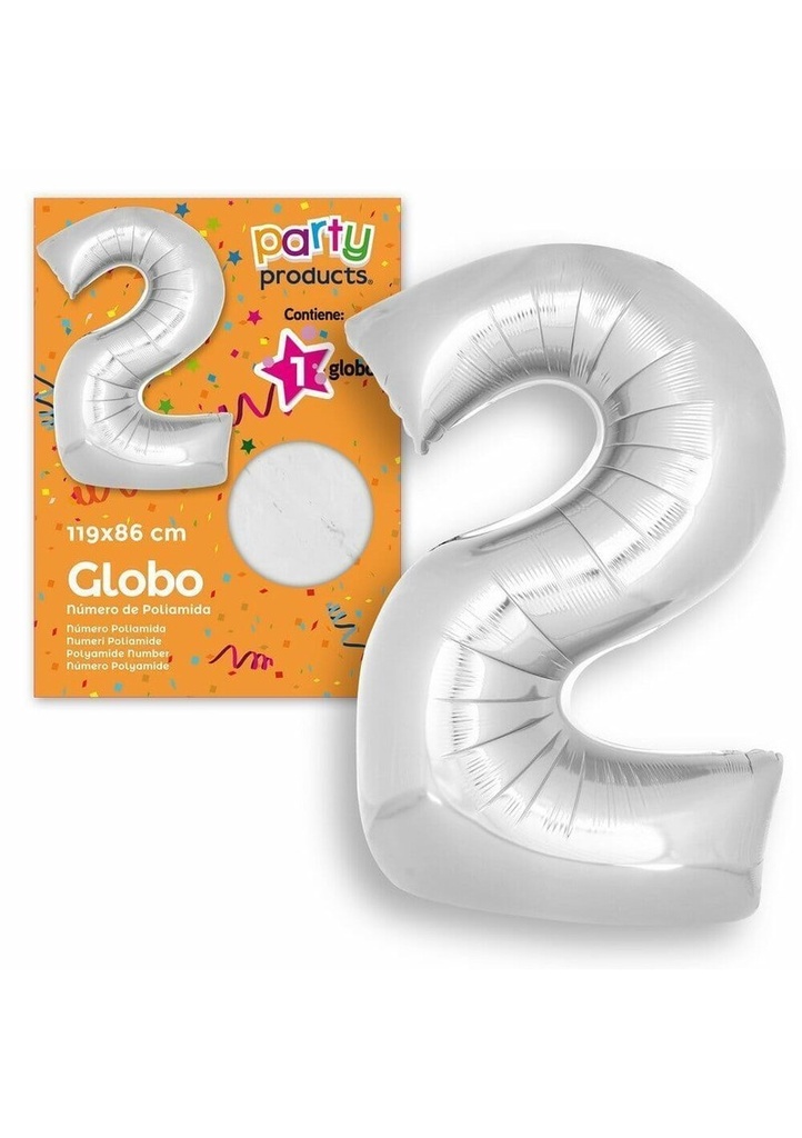 Polyamide Nº2 Silver Balloon 119 X 86 cm