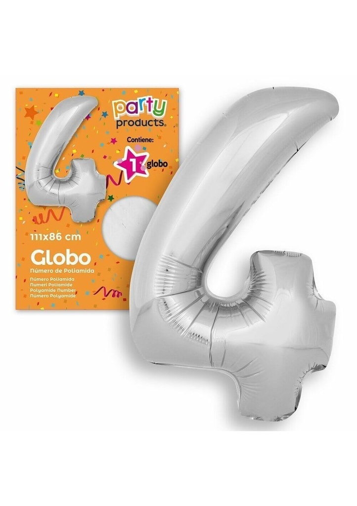 Polyamide Nº4 Silver Balloon 111 X 86 cm
