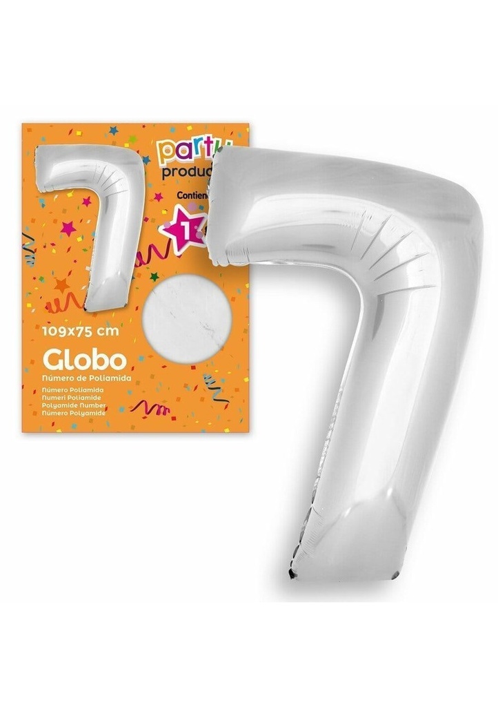 [68490] Polyamide Nº7 Silver Balloon 109 X 75 cm