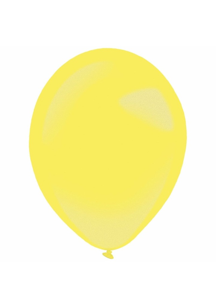 [9905394] Everts Latex Balloon Yellow Sunshine Metallic - (11"/28cm) - 50pcs