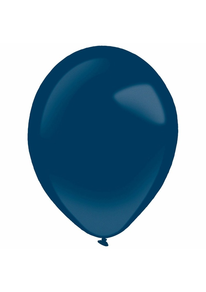 [9905402] Everts Latex Balloon Navy Flag Blue Metallic - (11"/28cm) - 50pcs