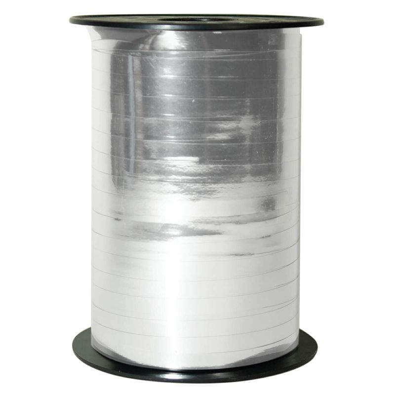 [9911744] Balloon Ribbon Metallic Silver - 5mm x 230m