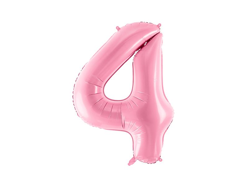 [FB1P-4-081] 34 Inch Foil Balloon Number 4 – Light Pink