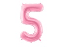 34 Inch Foil Balloon Number 5 – Light Pink