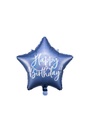 Foil Balloon Happy Birthday, 40cm, Navy Blue