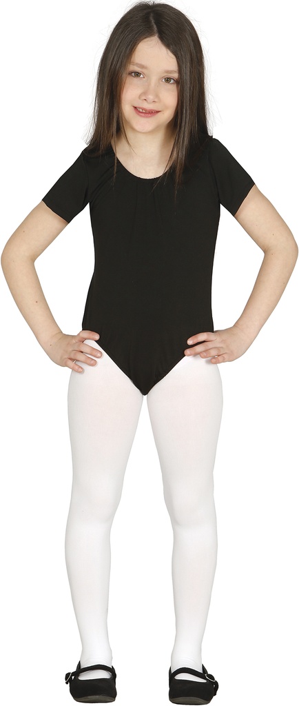 [83753] Child Spandex Short Sleeve Bodysuit Black (Age 3 to 5 Years)