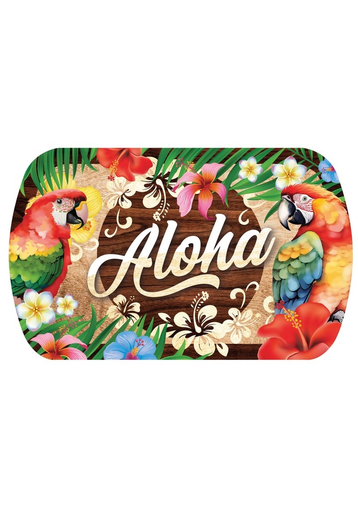 Hawaiian Aloha Summer Plastic Tray - 39x24cm