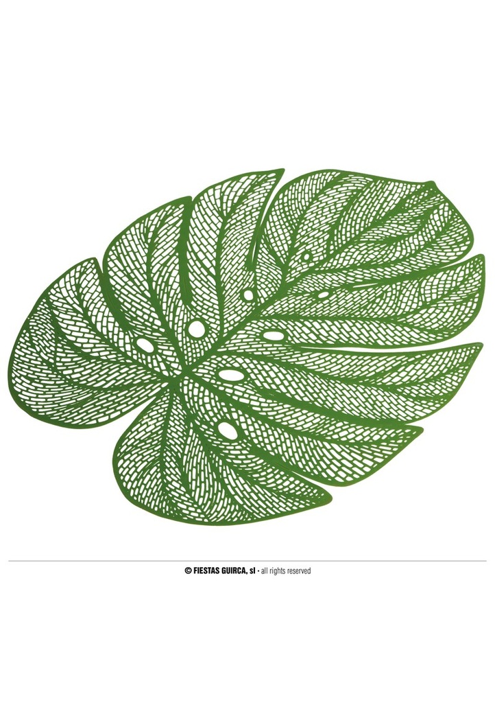 Hawaiian Leaf Placemat - 45cm