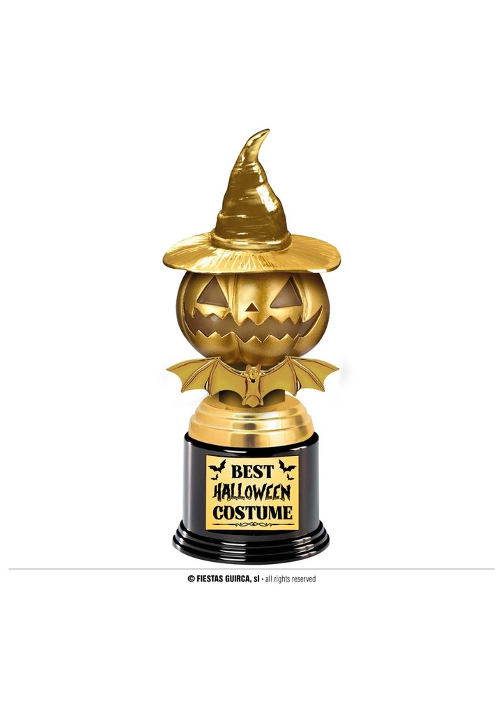 Halloween Best Costume Trophy (Pumpkin) - 22cm