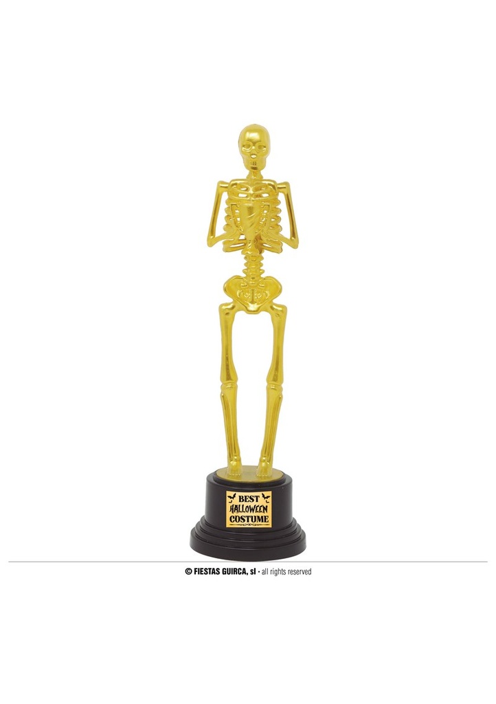 [26910] Halloween Best Costume Trophy (Skeleton) - 22cm
