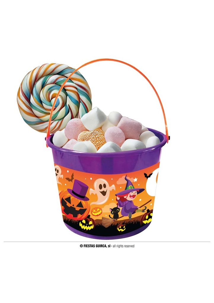 Halloween Witches Candy Bucket - 20x14.5cm
