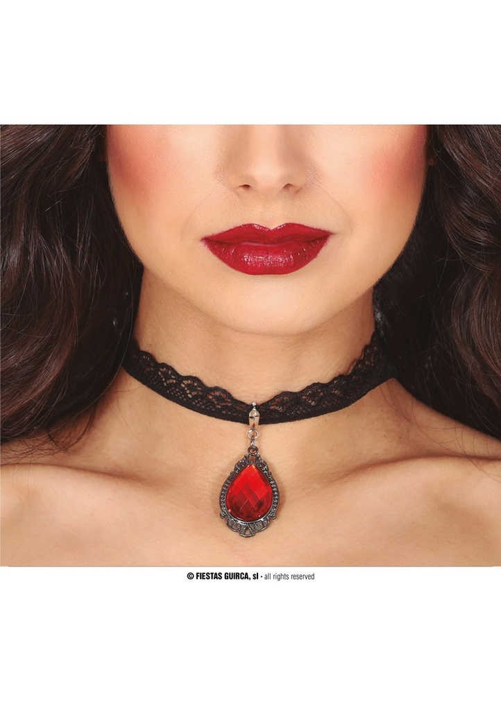 Ruby Choker Jewellery 5cm
