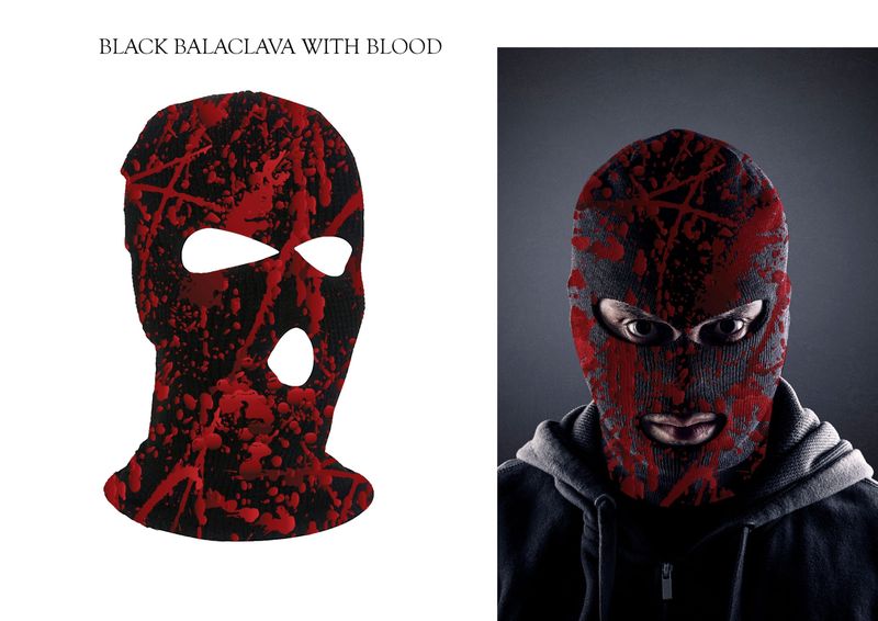 Bloody Balaclava Ski Mask - Adult One Size