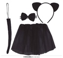 Black Cat Costume Kit 30cm - Child One Size