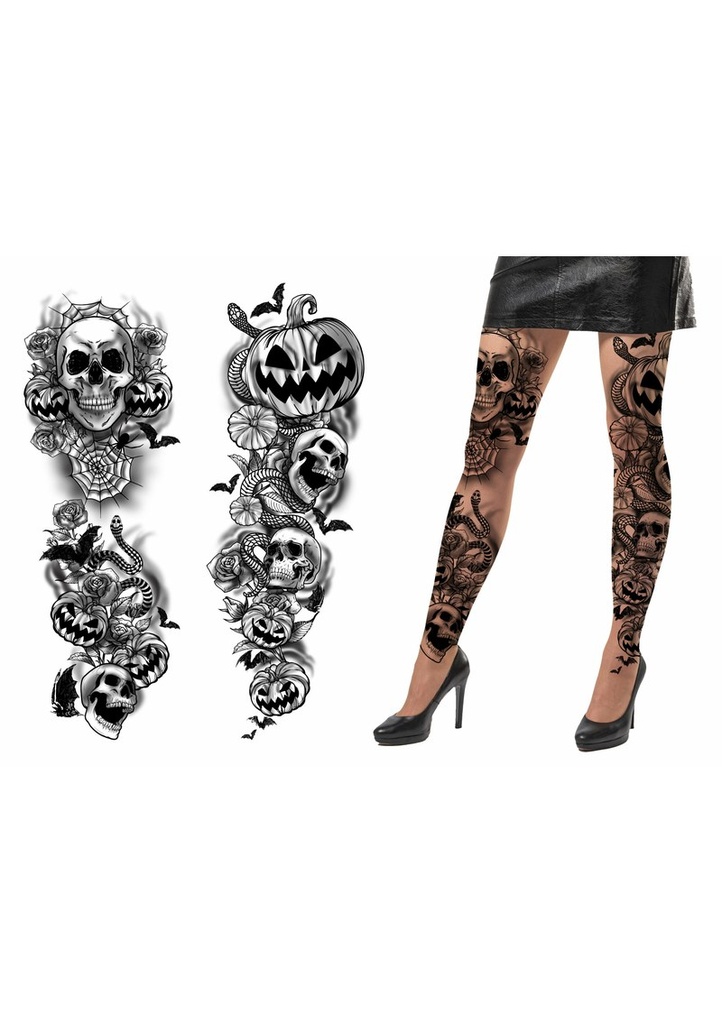 [16812] Halloween Leg Tattoos