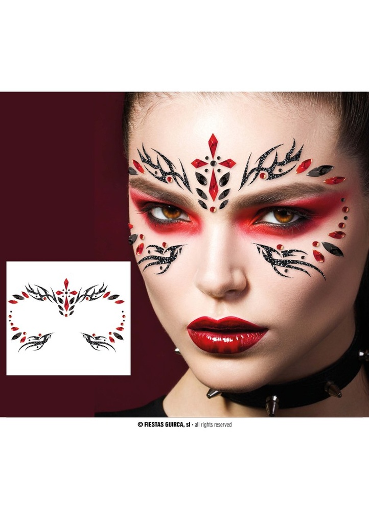 Gothic Face Jewelry Self-Adhesive