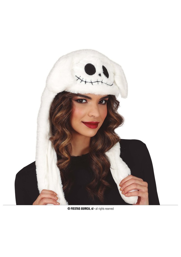 Halloween Plush Ghost Beanie Hat With Movement