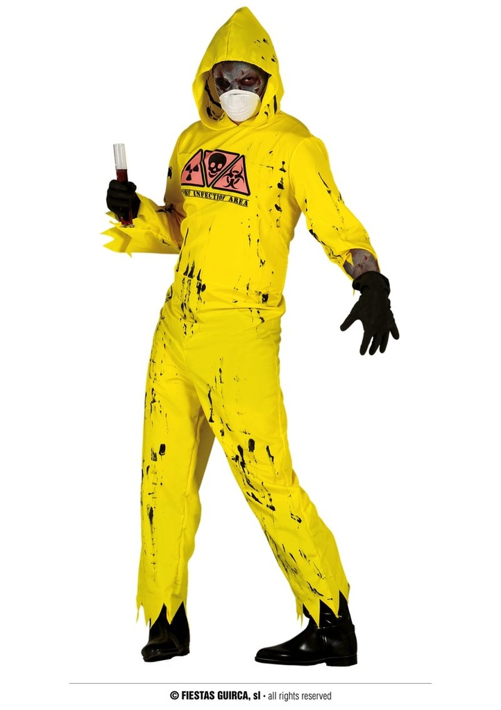 Radioactive Zombie Costume - Adult Size Large (52-54)
