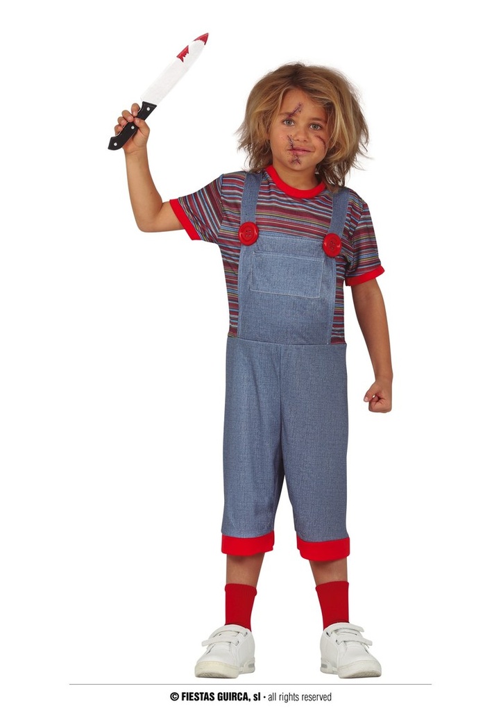 Chucky Killer Doll Costume - Age 3 to 4 Years