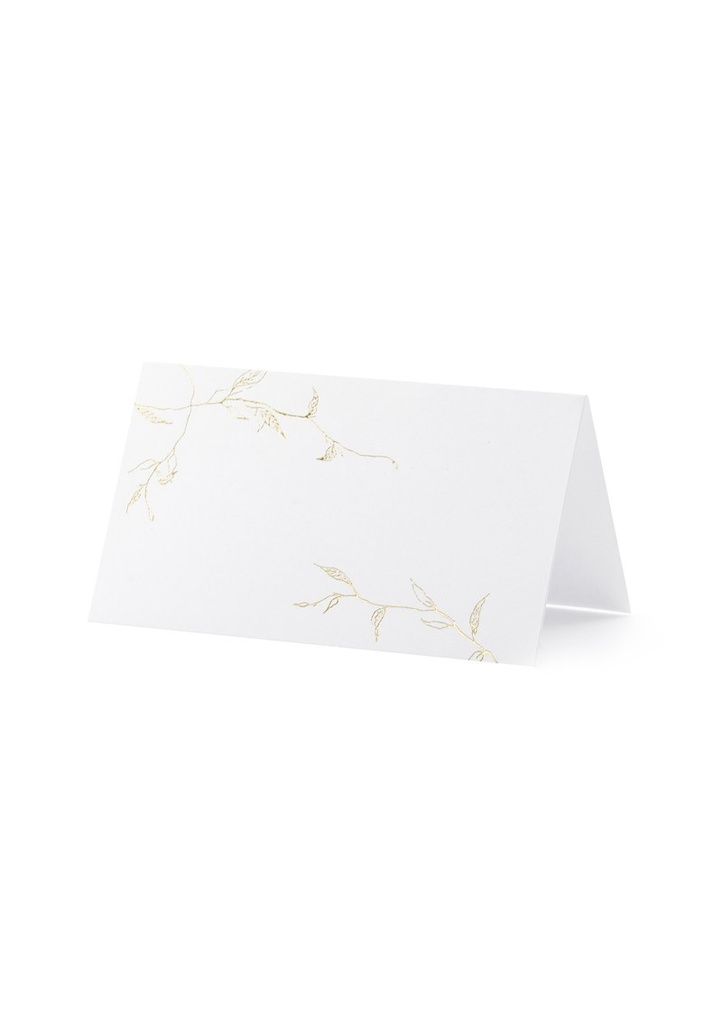 Place Cards - Branches Gold 9.5x5.5cm (1pk / 10pc)