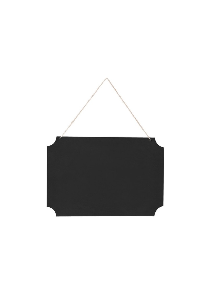 Hanging Chalkboard Sign Black - 45x30cm