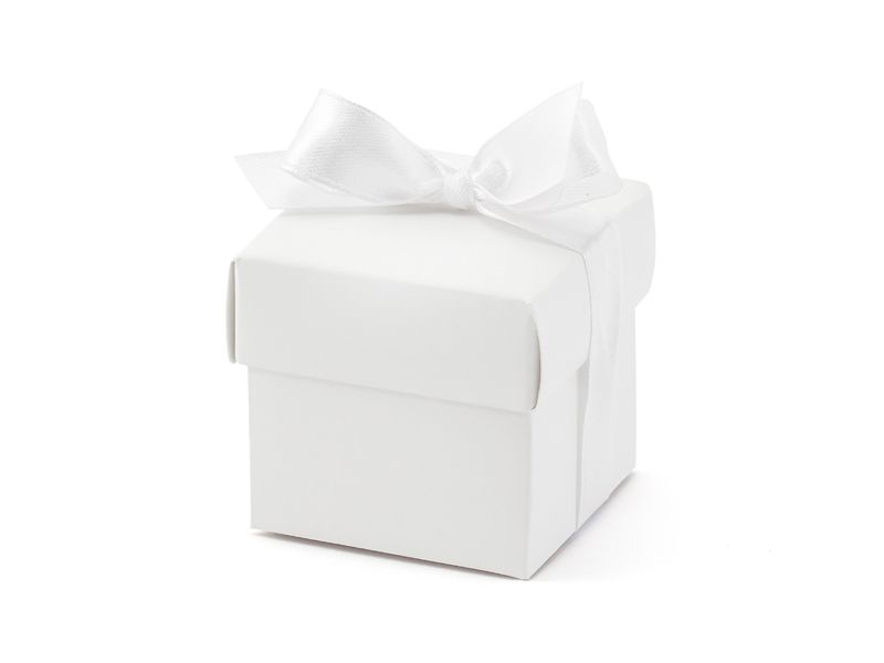 Boxes With A Ribbon White (1pkt / 10pc)