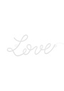 Neon Led - Love White 61x274cm