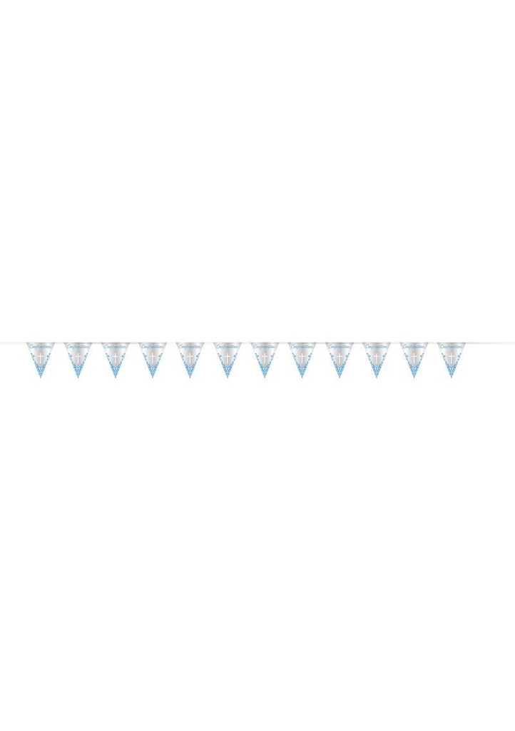 Fancy Blue Cross Confirmation Flag Banner - 9ft