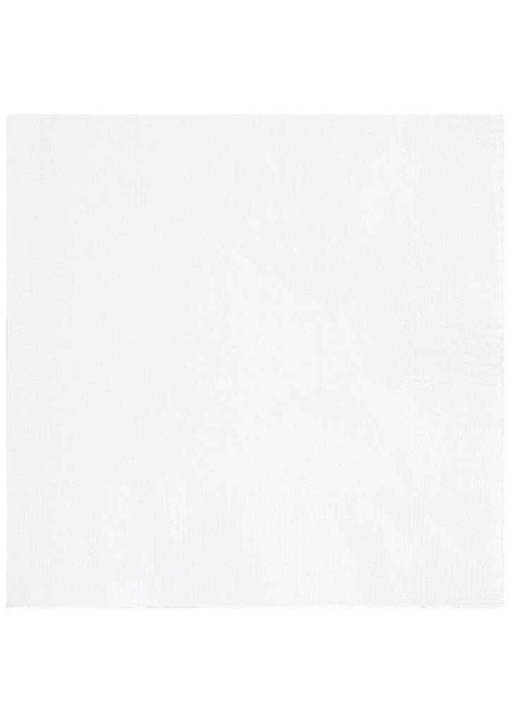White Solid Luncheon Napkins - 20pk