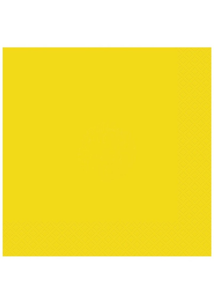 [90412] Neon Yellow Luncheon Napkins - 20pk