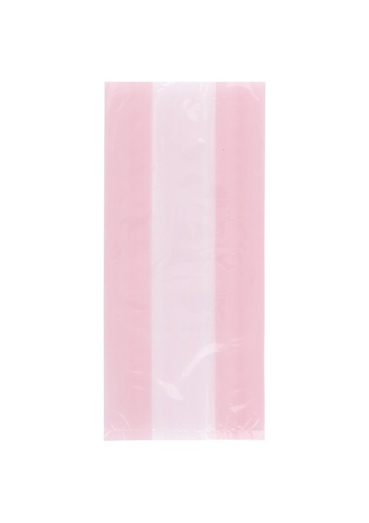 [62035] Pastel Pink Cellophane Bags (12.7cm x 28cm) - 30pk