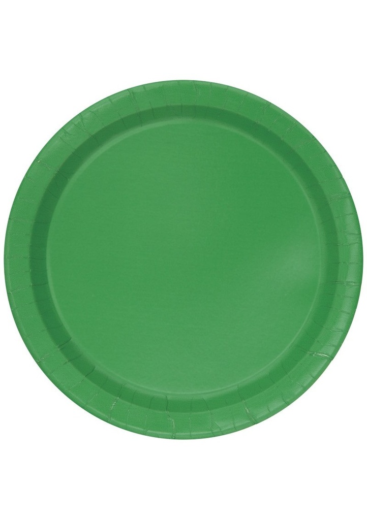 Emerald Green 9 Inch Dinner Plates - 16pk