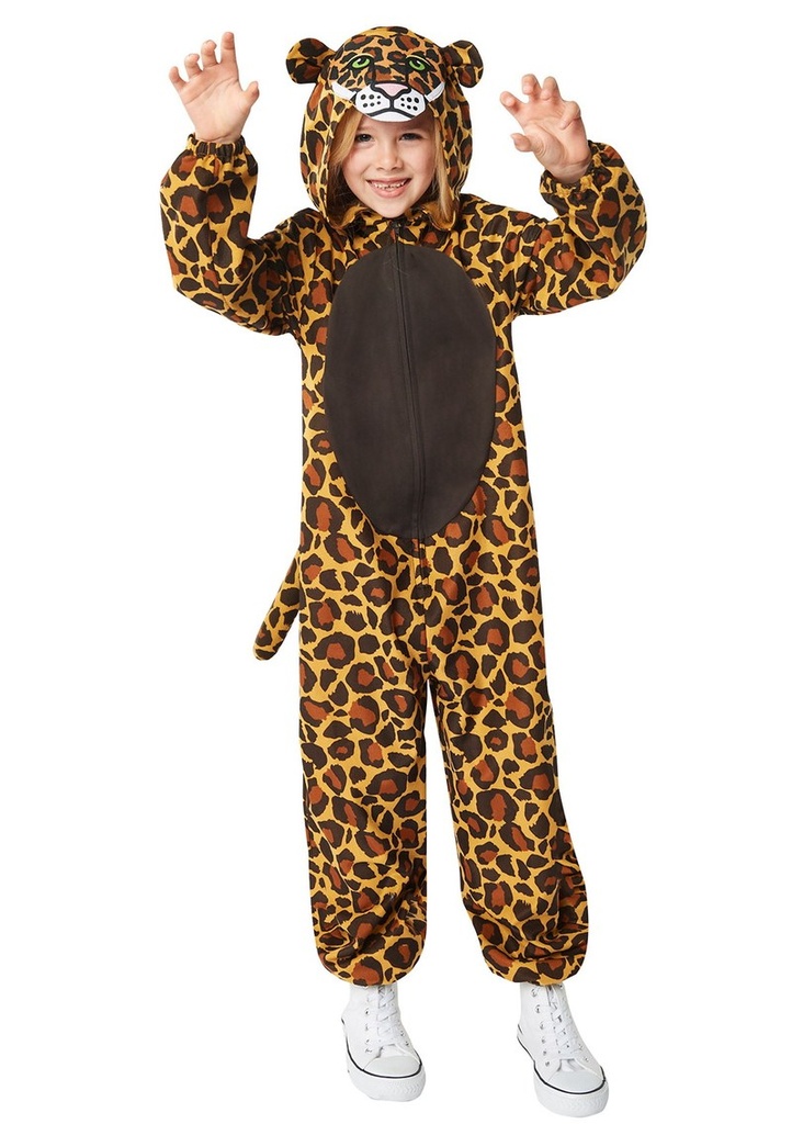 Leopard Onesie Costume - Age 6 to 8 Years